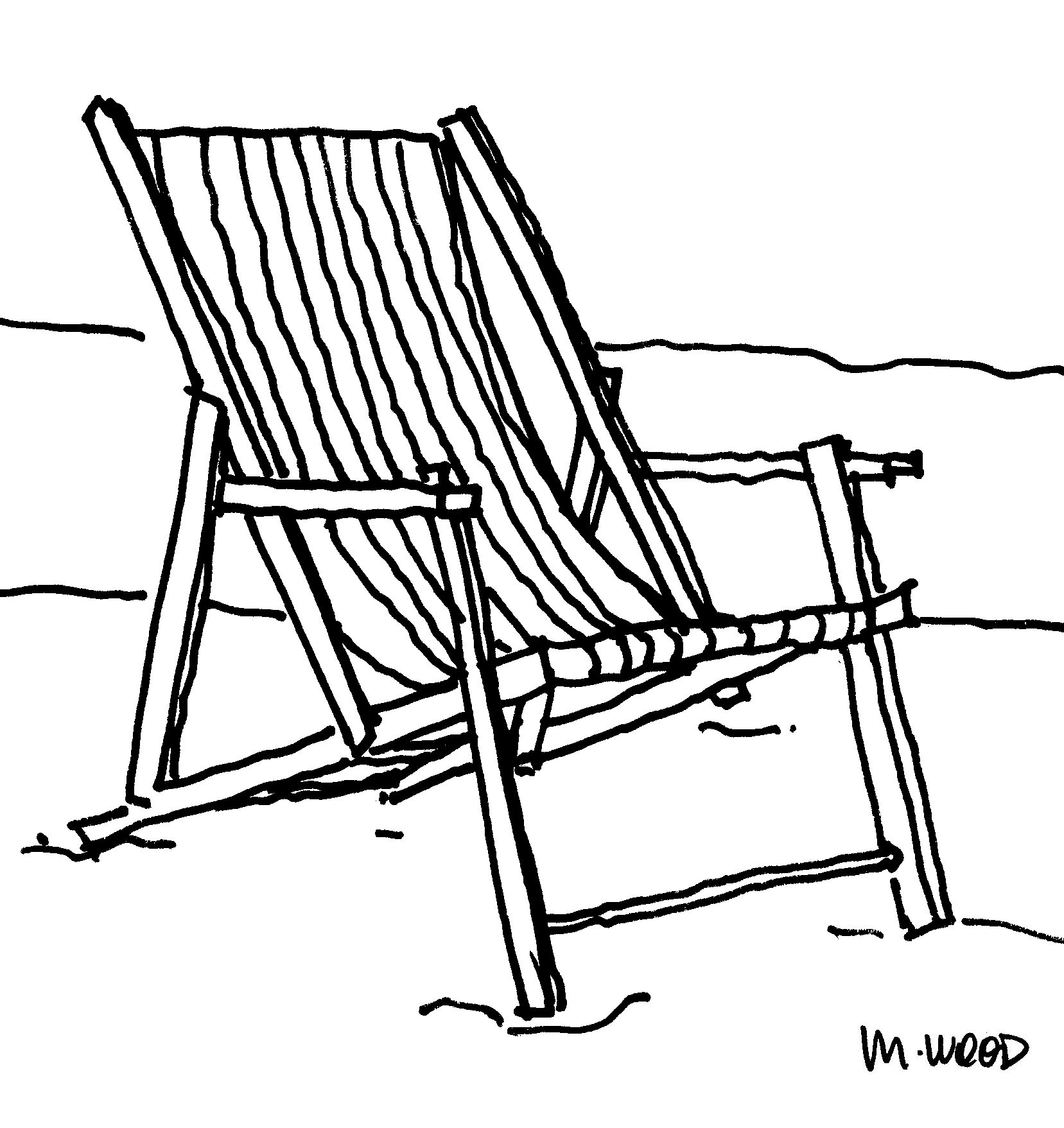 How To Draw A Beach Chair | www.pixshark.com - Images ...