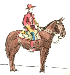 canada mounty & horse