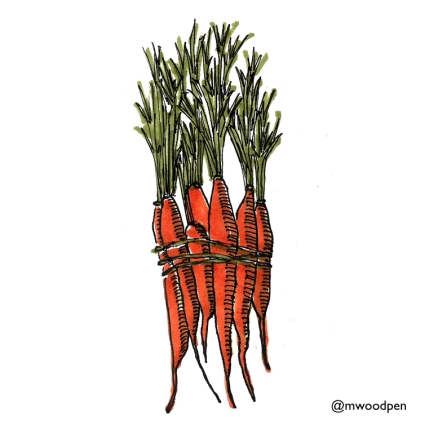 Carrot Bunch @mwoodpen